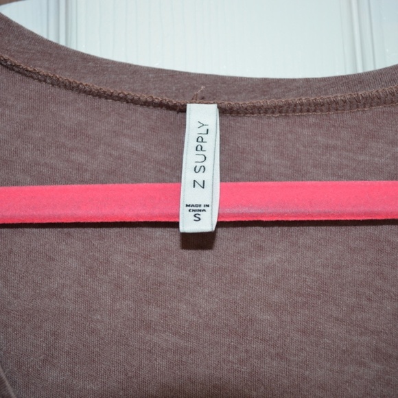 Burgundy Z Supply Pocket Tee - Picture 2 of 3